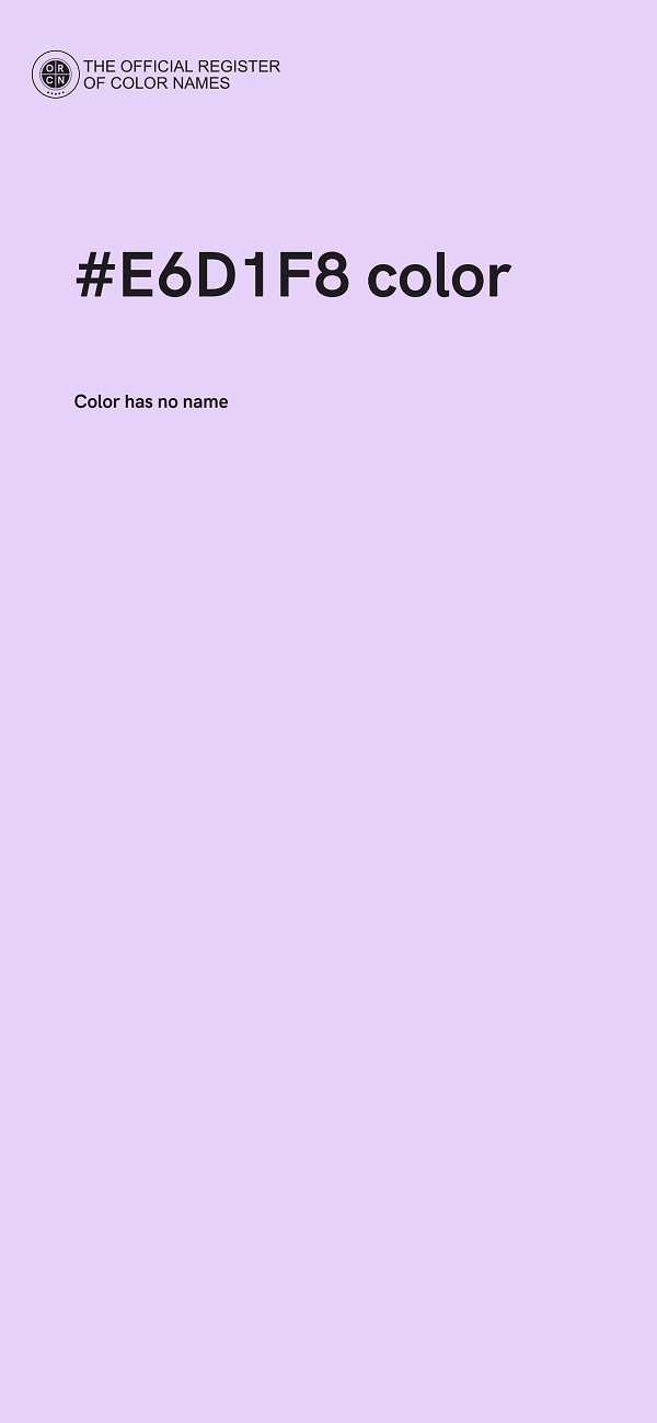 #E6D1F8 color image
