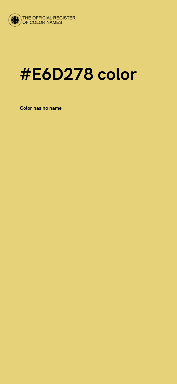 #E6D278 color image