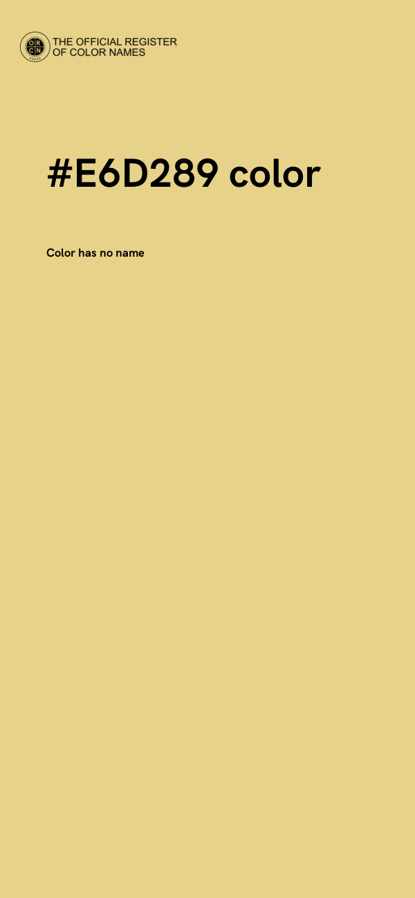 #E6D289 color image