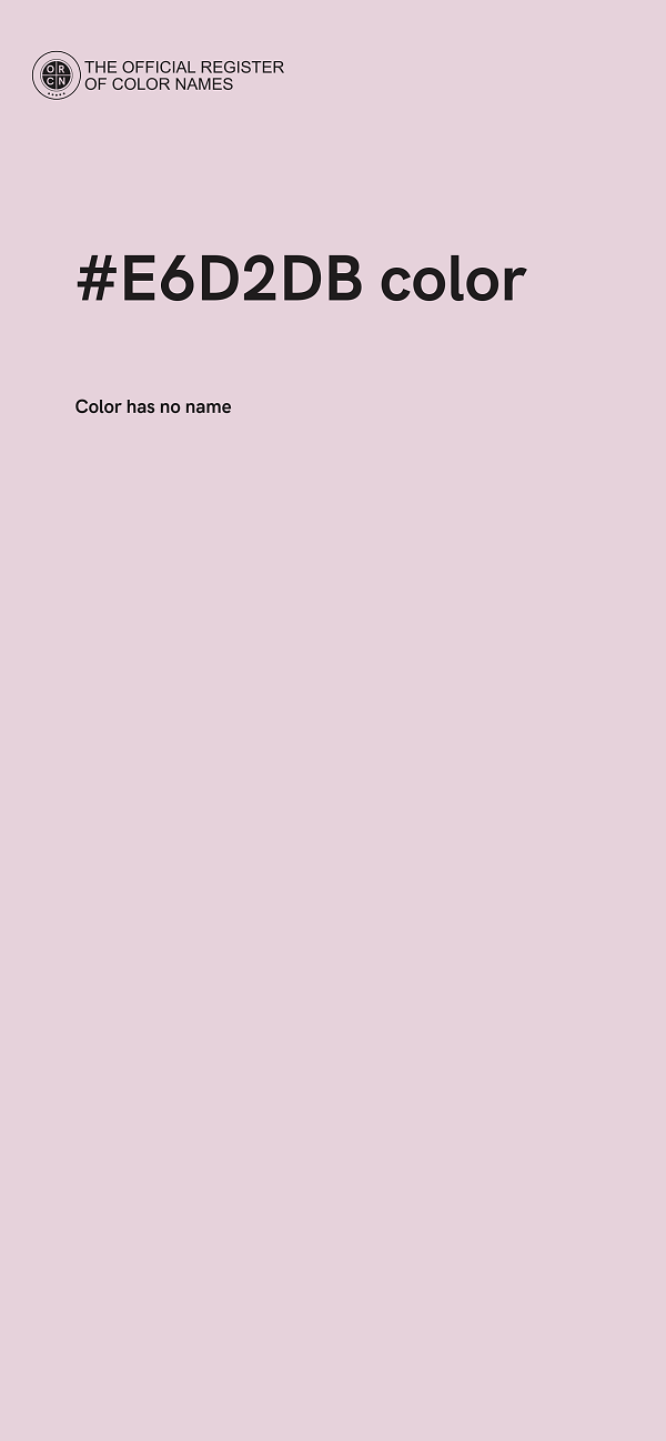 #E6D2DB color image