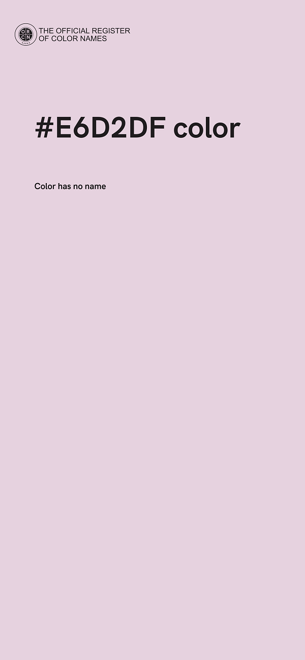 #E6D2DF color image