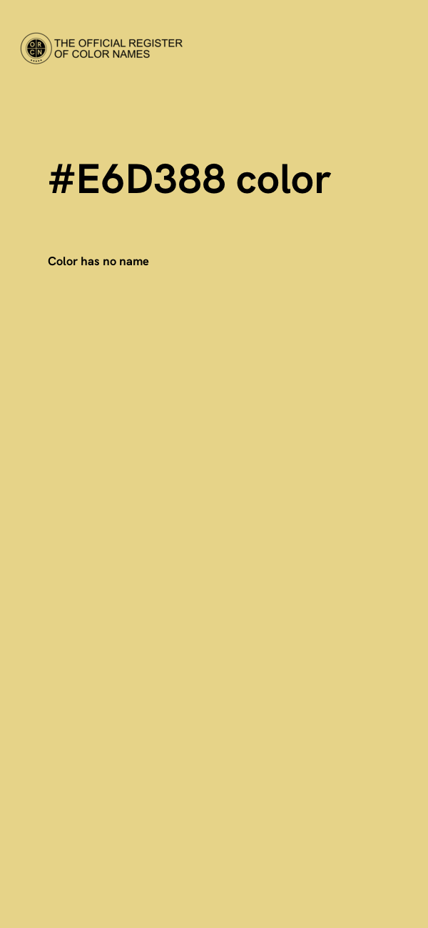 #E6D388 color image