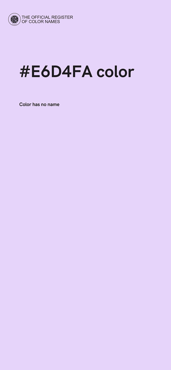 #E6D4FA color image