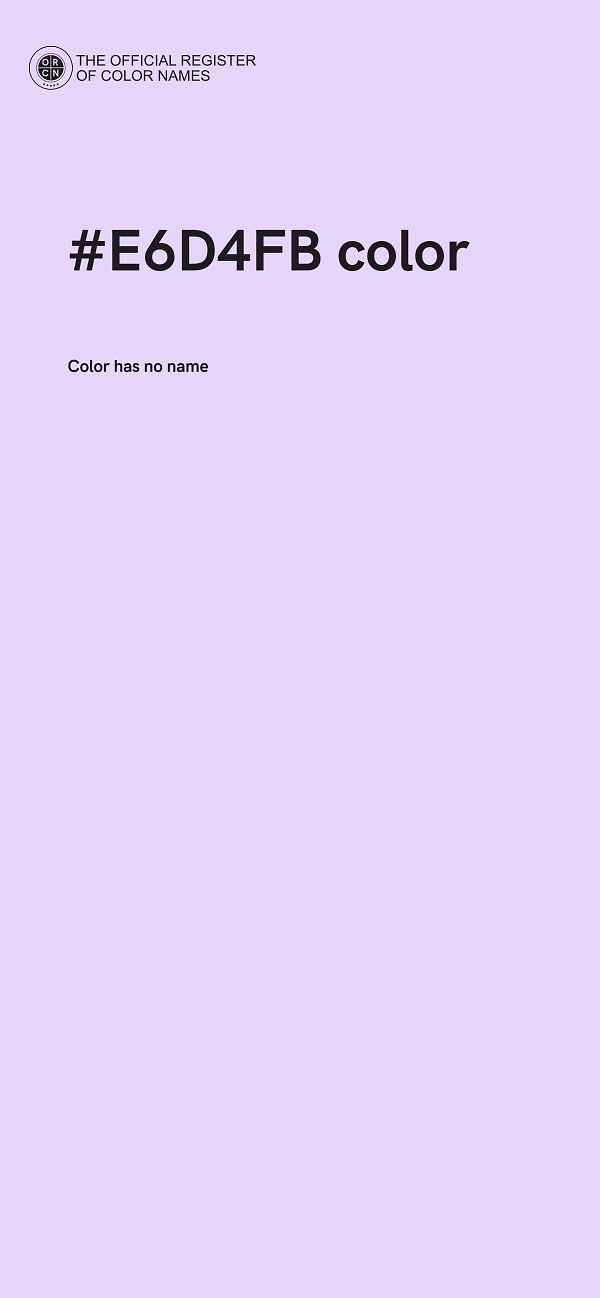 #E6D4FB color image