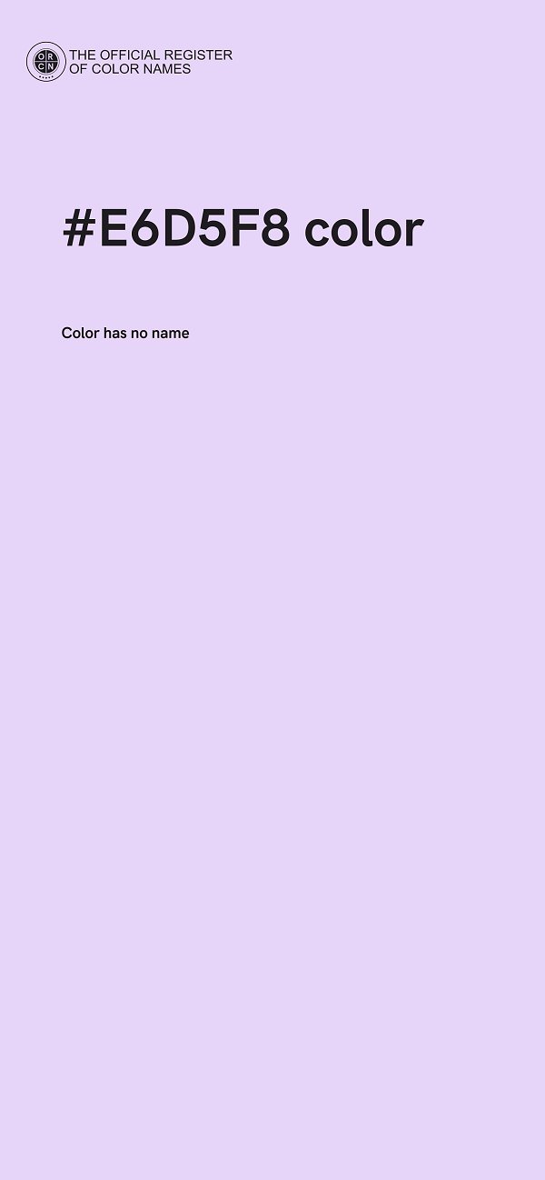 #E6D5F8 color image