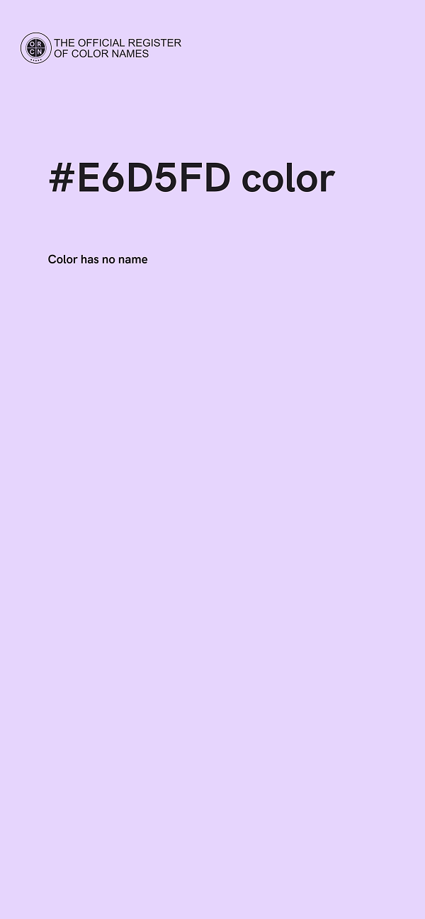 #E6D5FD color image
