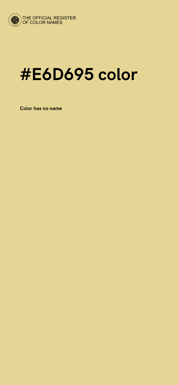 #E6D695 color image