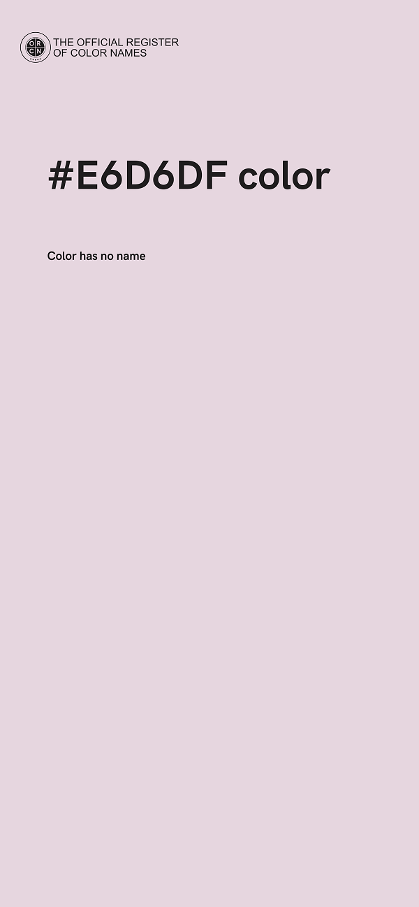 #E6D6DF color image