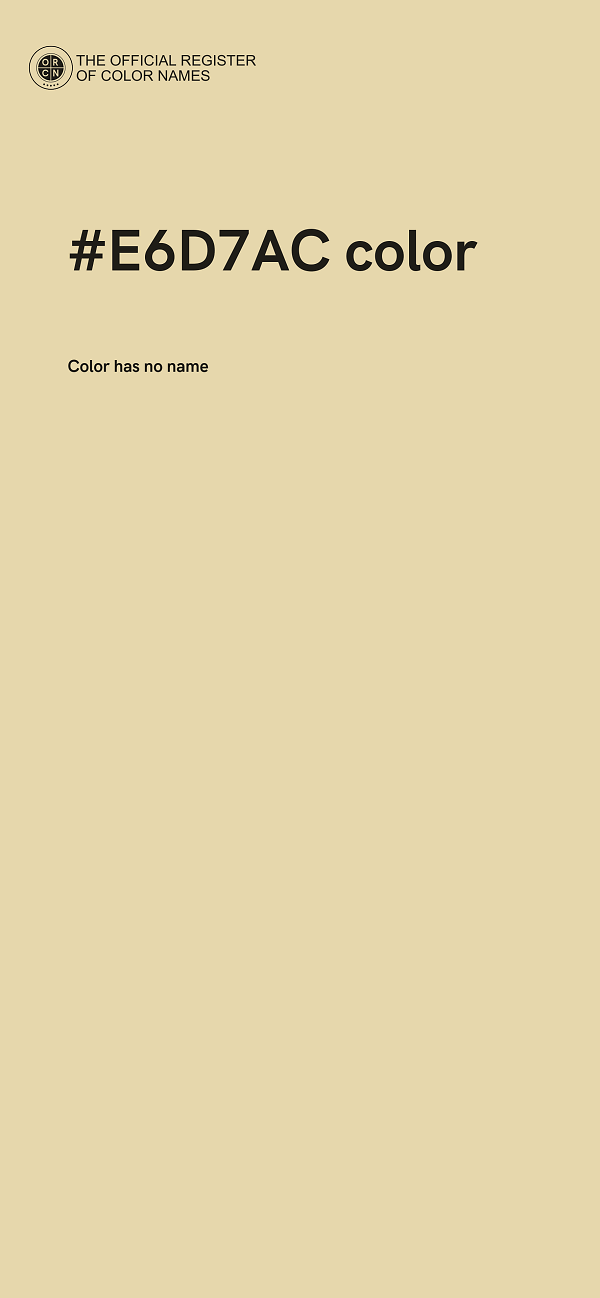 #E6D7AC color image