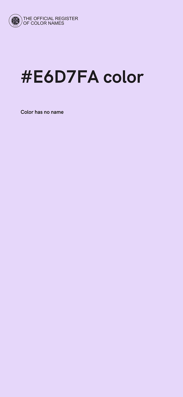 #E6D7FA color image