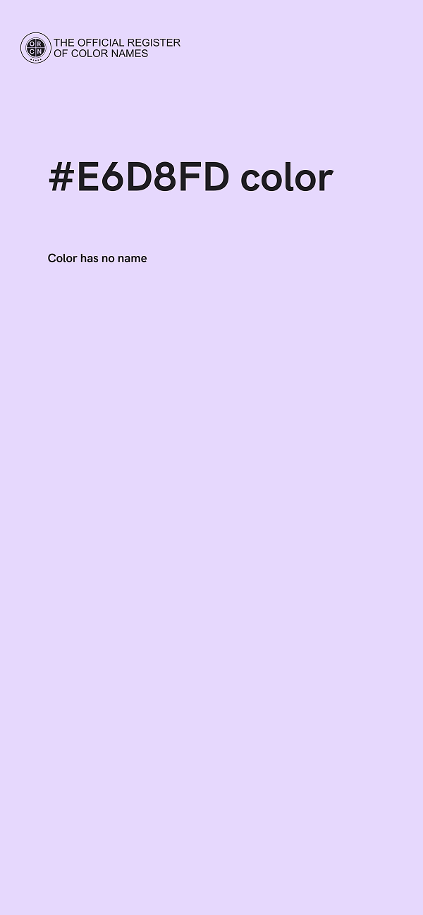 #E6D8FD color image