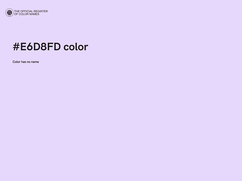 #E6D8FD color image