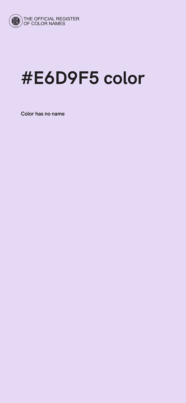 #E6D9F5 color image