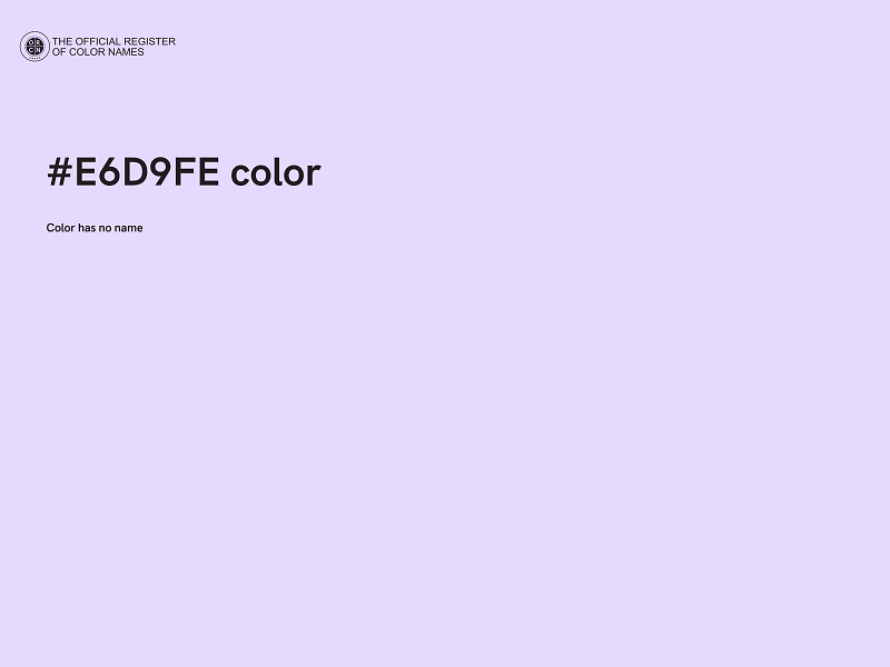 #E6D9FE color image