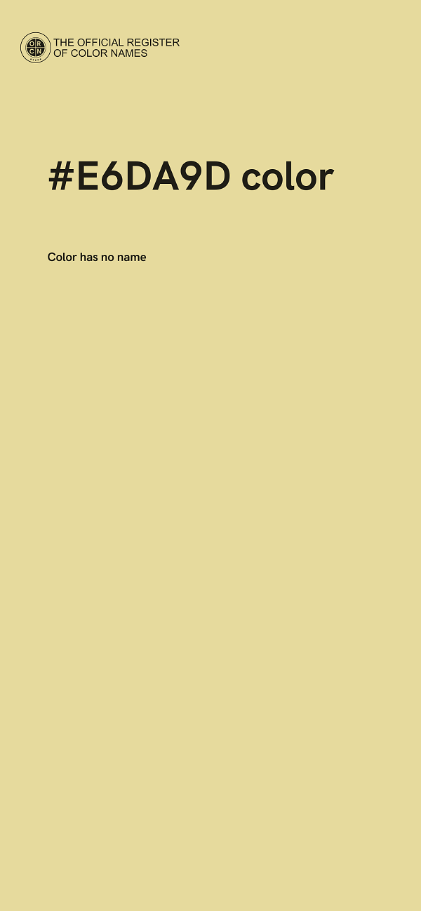 #E6DA9D color image