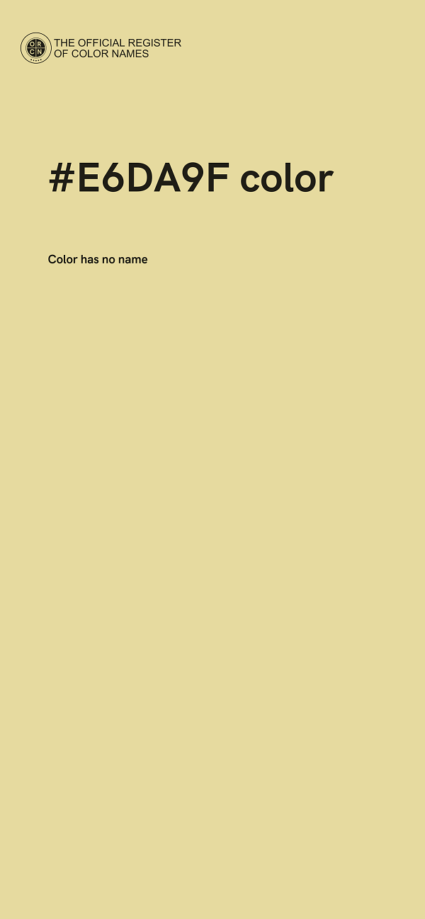 #E6DA9F color image