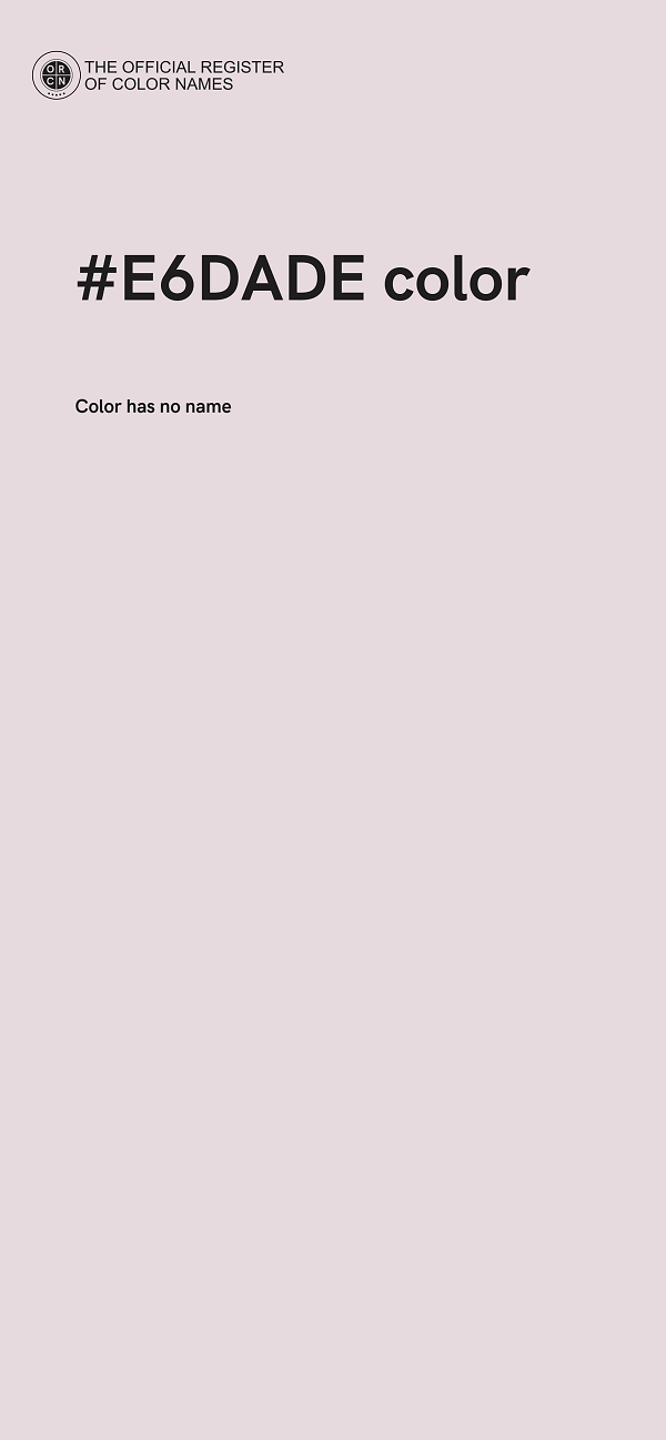 #E6DADE color image