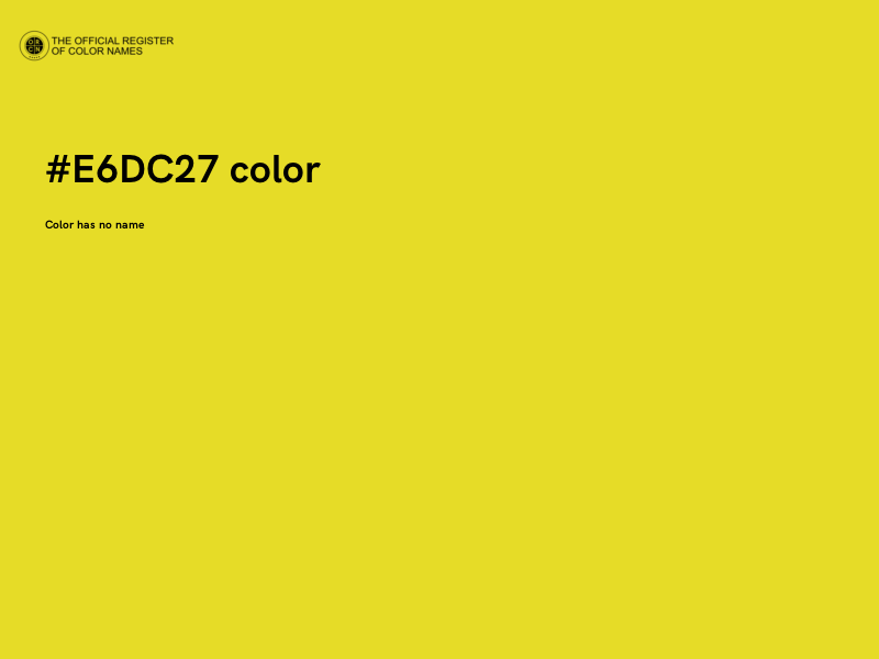 #E6DC27 color image