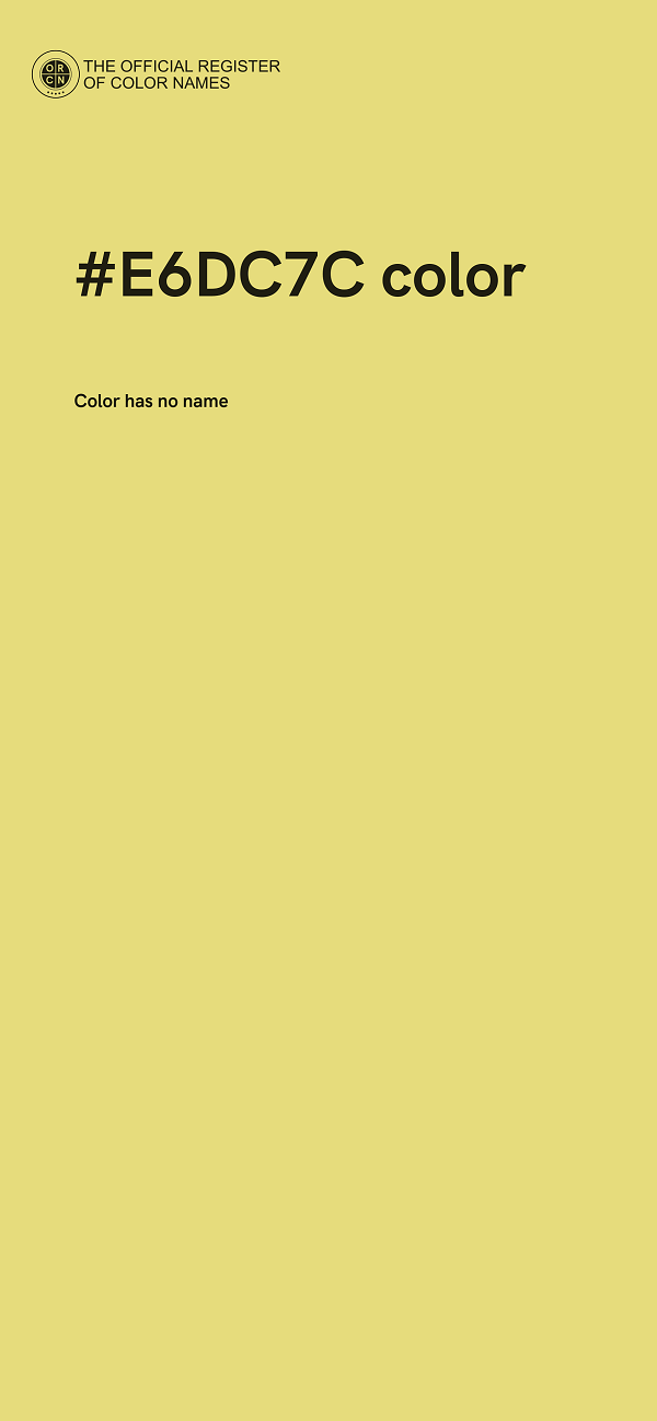 #E6DC7C color image