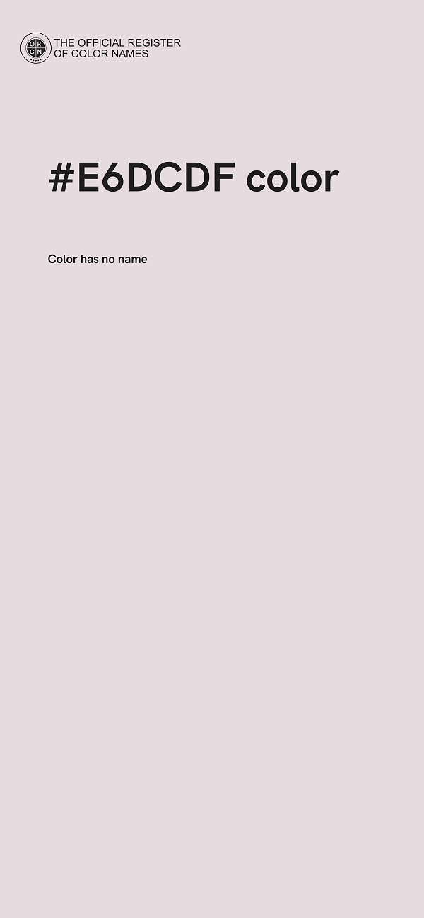#E6DCDF color image