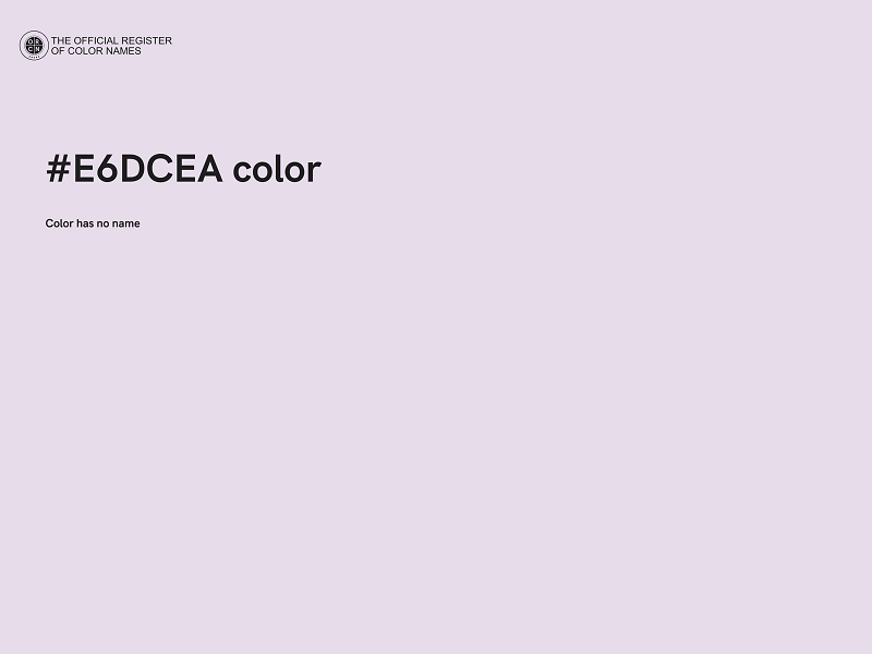 #E6DCEA color image
