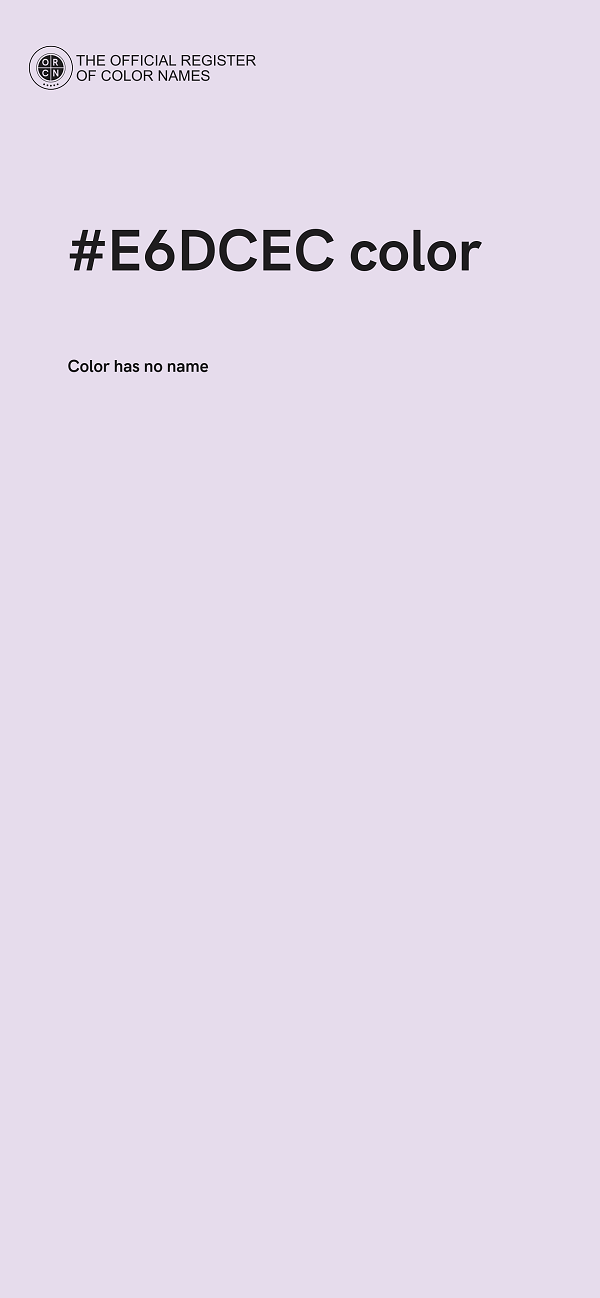 #E6DCEC color image