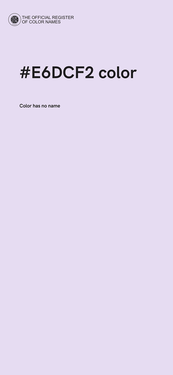 #E6DCF2 color image