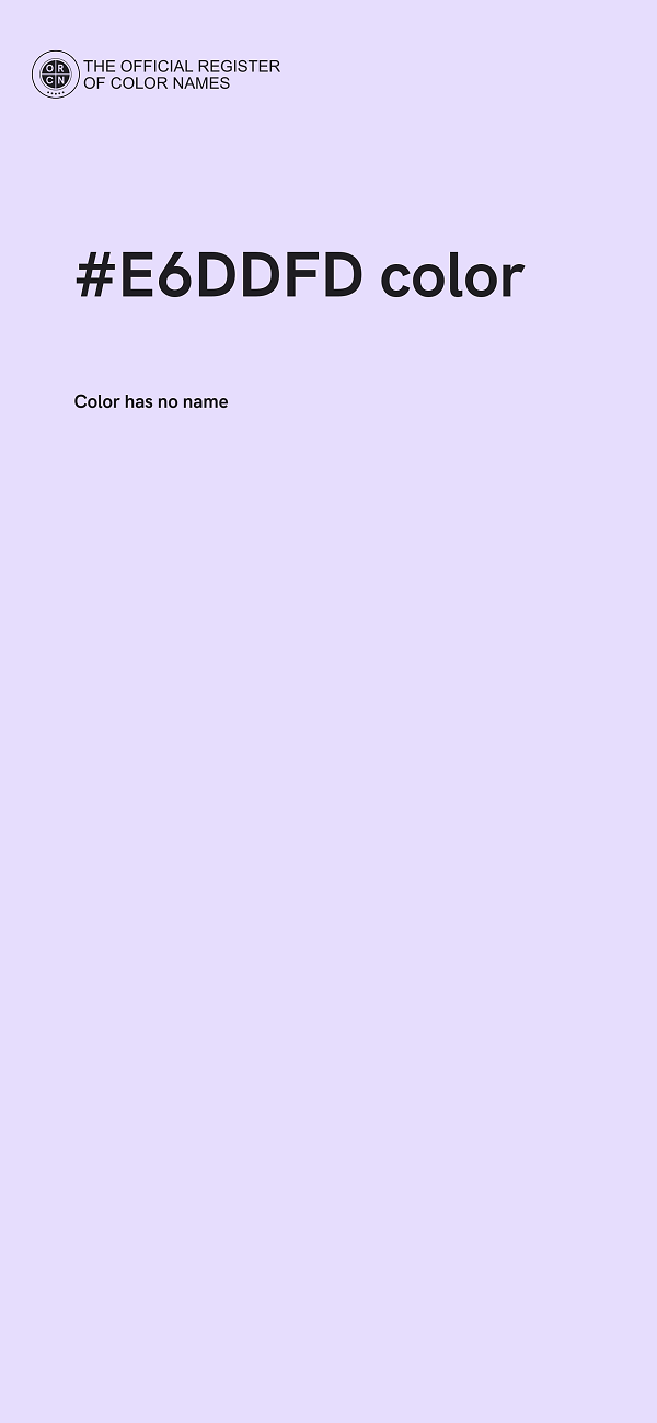 #E6DDFD color image