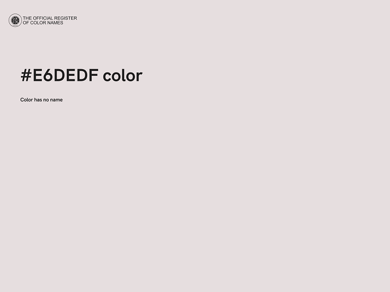 #E6DEDF color image