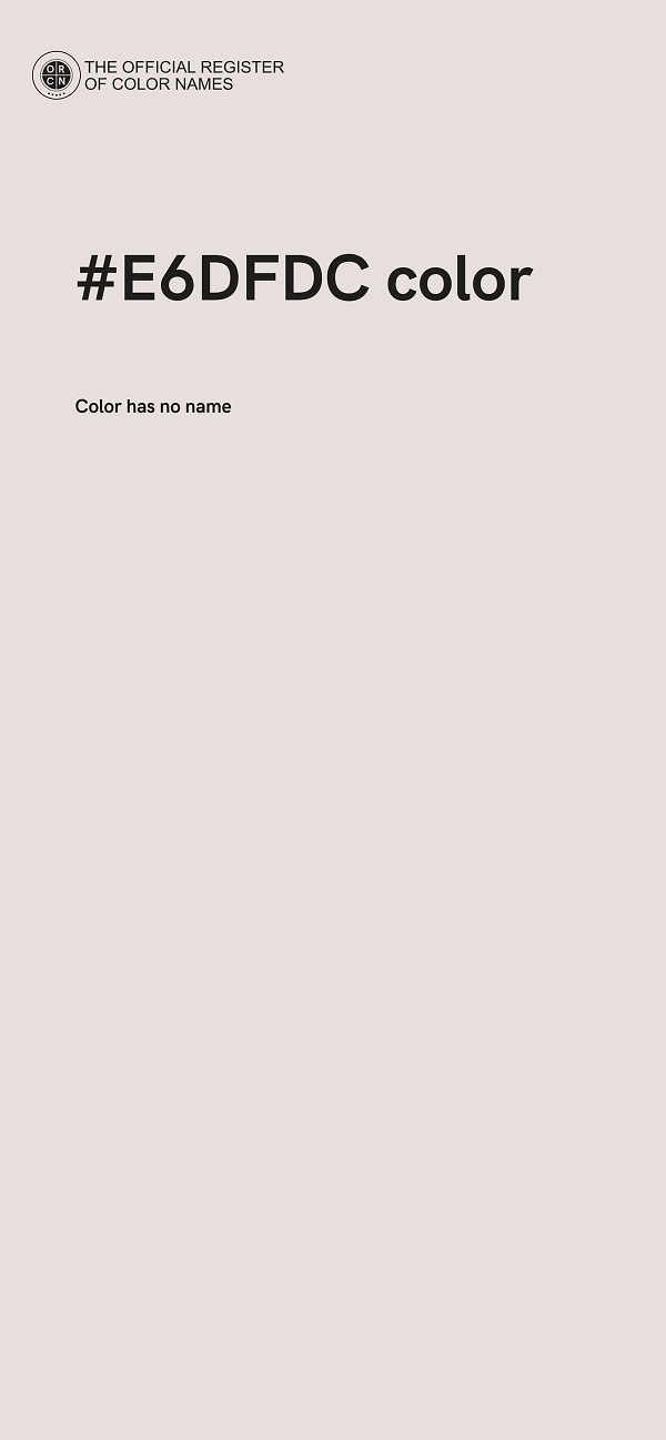 #E6DFDC color image