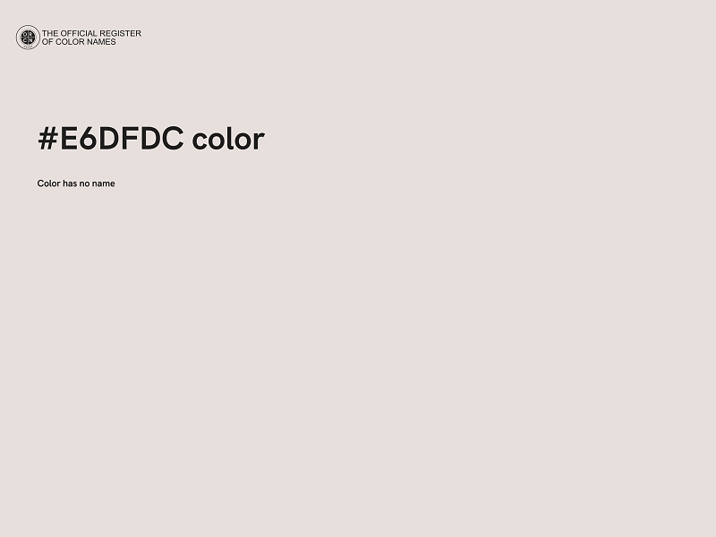#E6DFDC color image