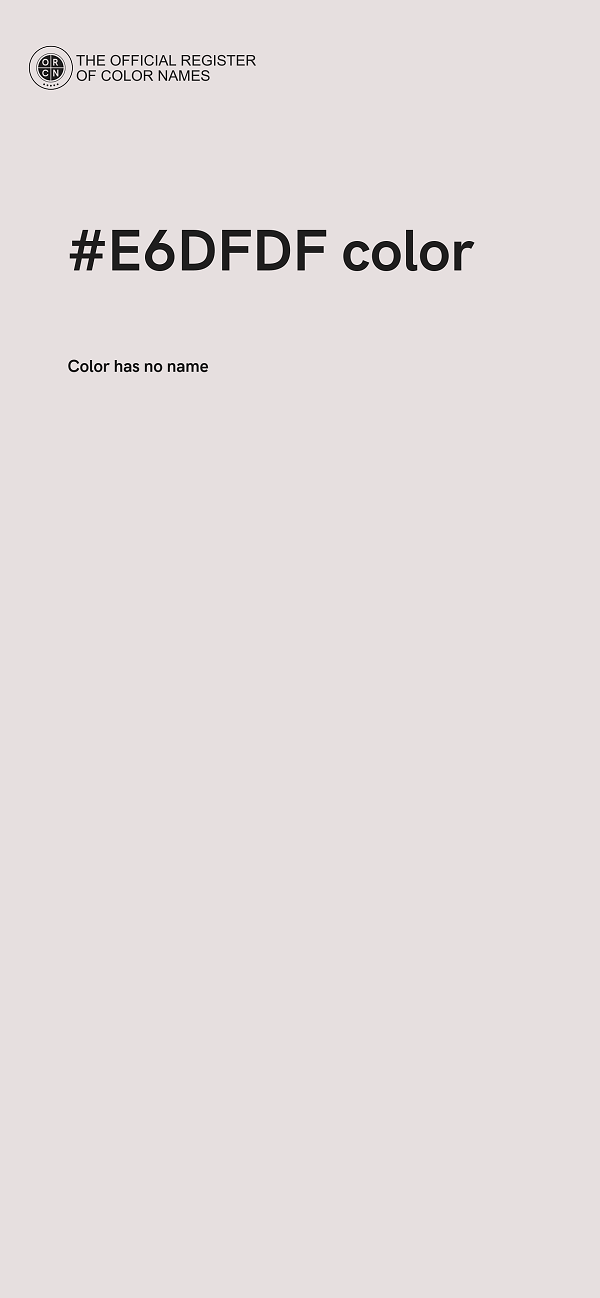 #E6DFDF color image