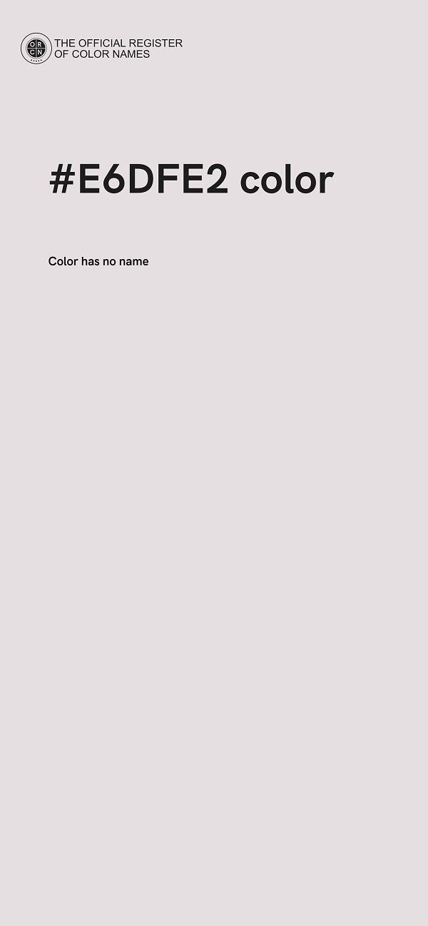 #E6DFE2 color image