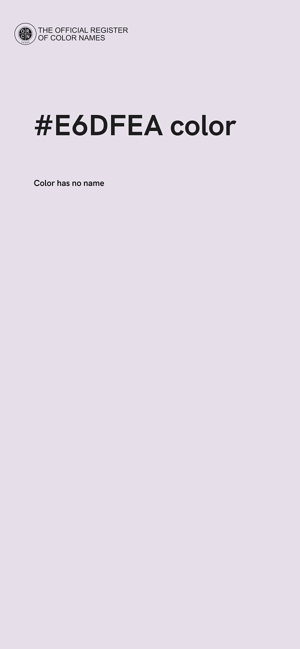 #E6DFEA color image