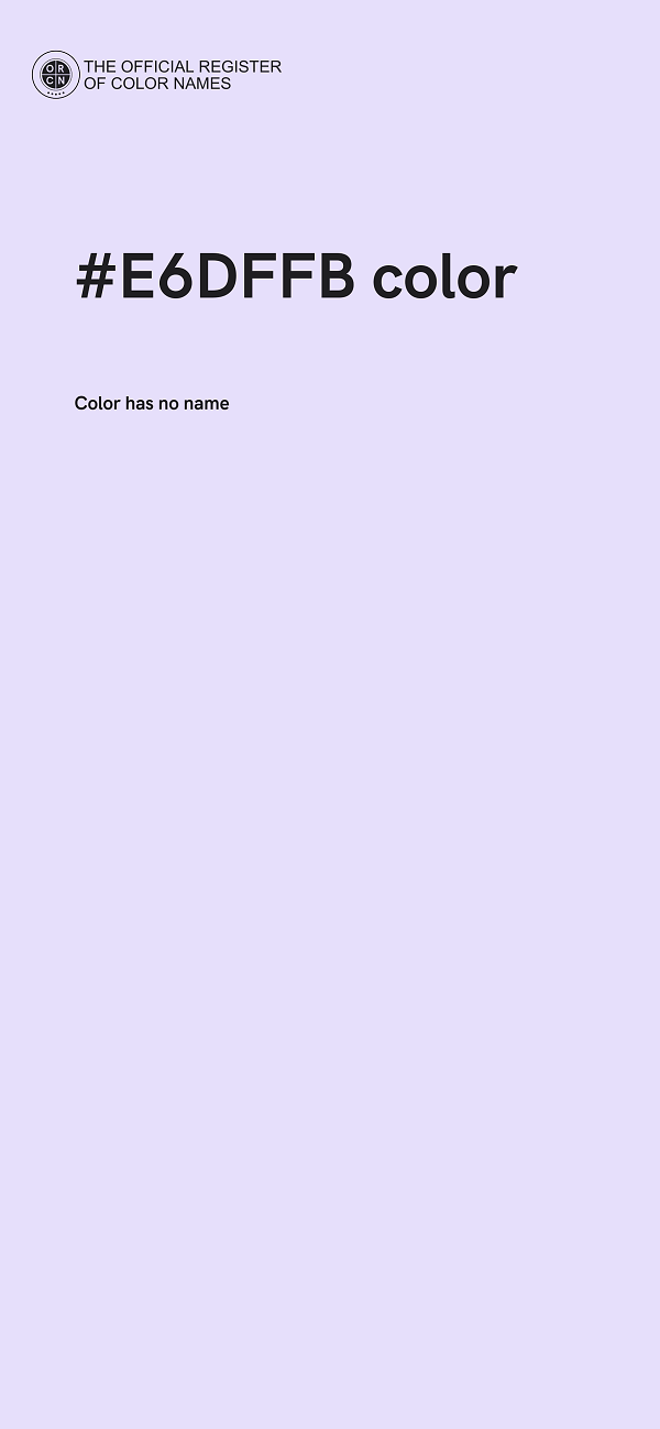 #E6DFFB color image