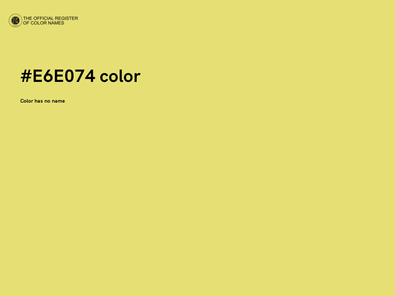 #E6E074 color image