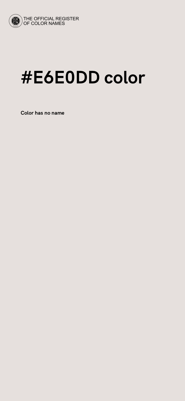 #E6E0DD color image