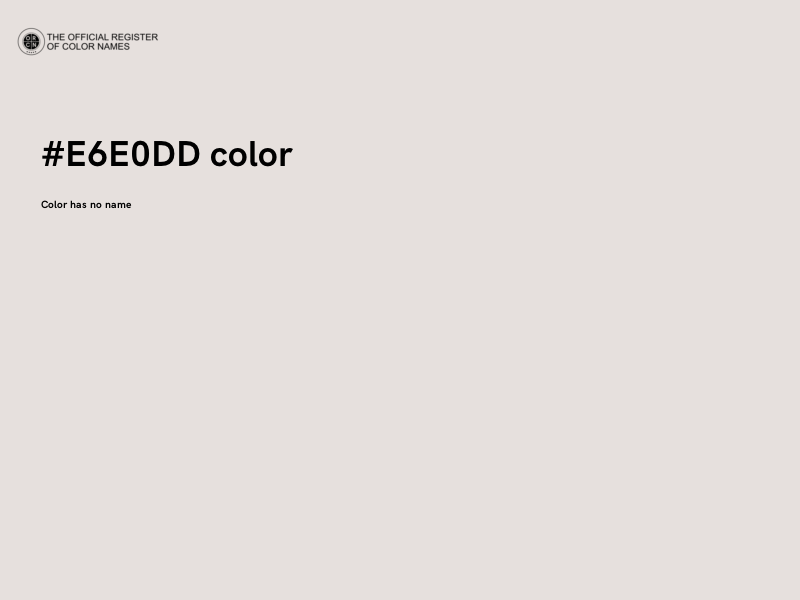 #E6E0DD color image