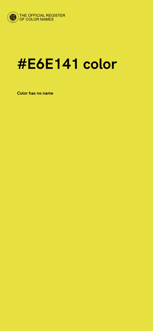 #E6E141 color image