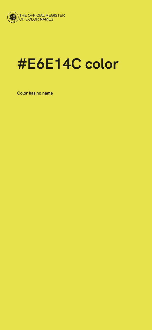 #E6E14C color image