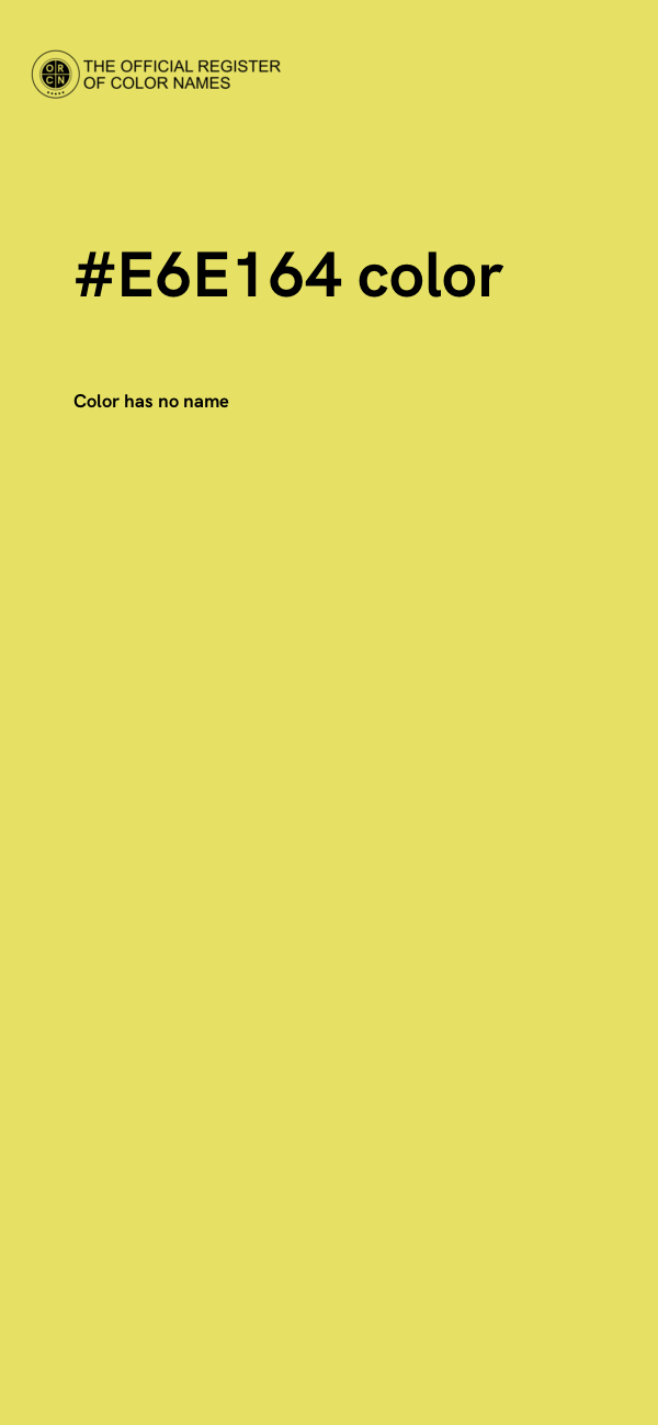 #E6E164 color image