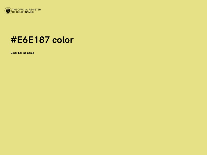 #E6E187 color image