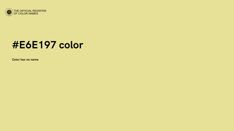 #E6E197 color image