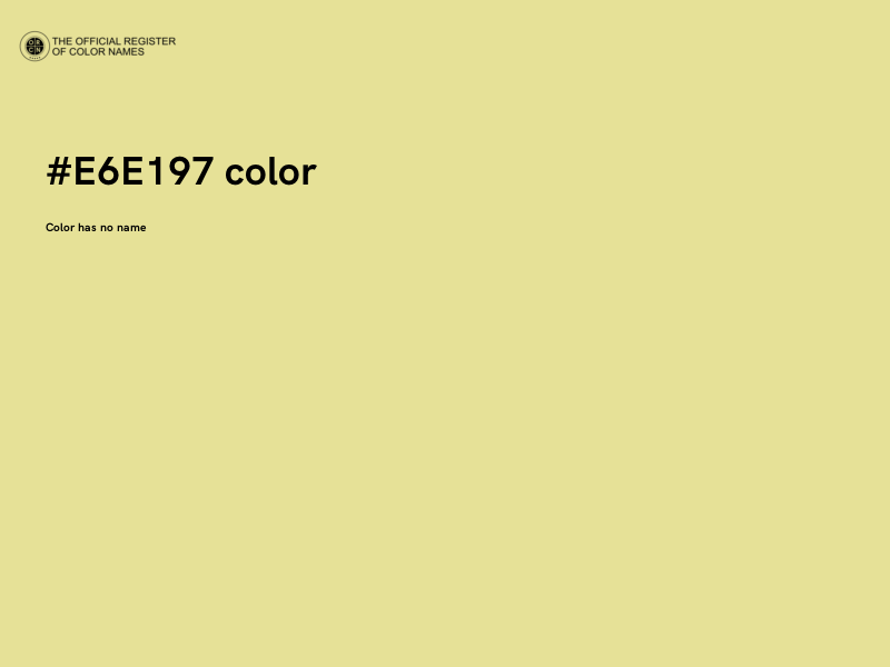 #E6E197 color image
