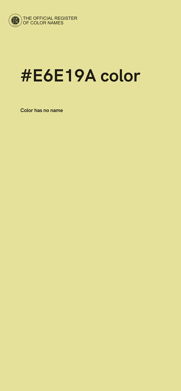 #E6E19A color image