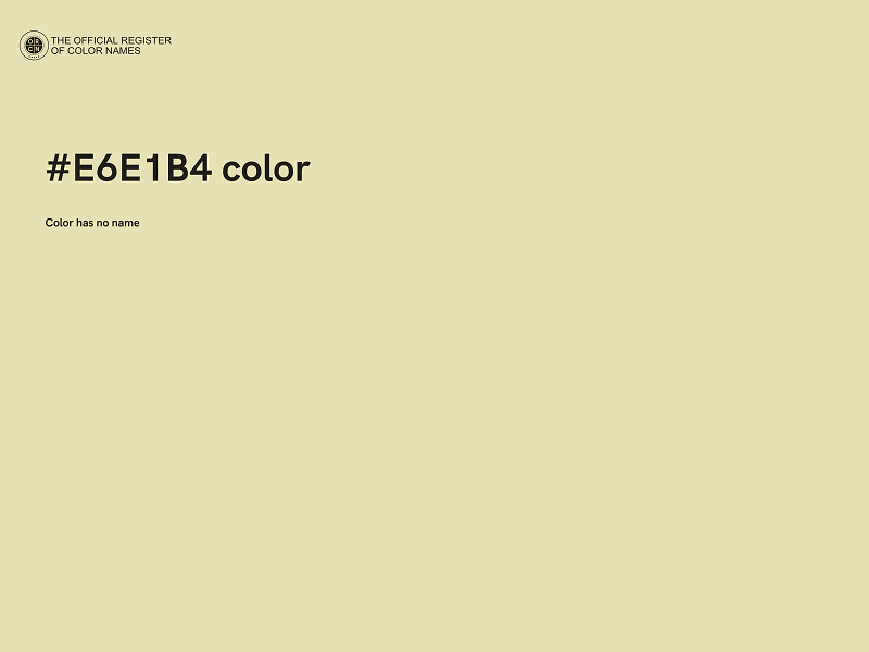 #E6E1B4 color image