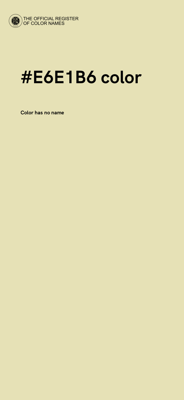 #E6E1B6 color image
