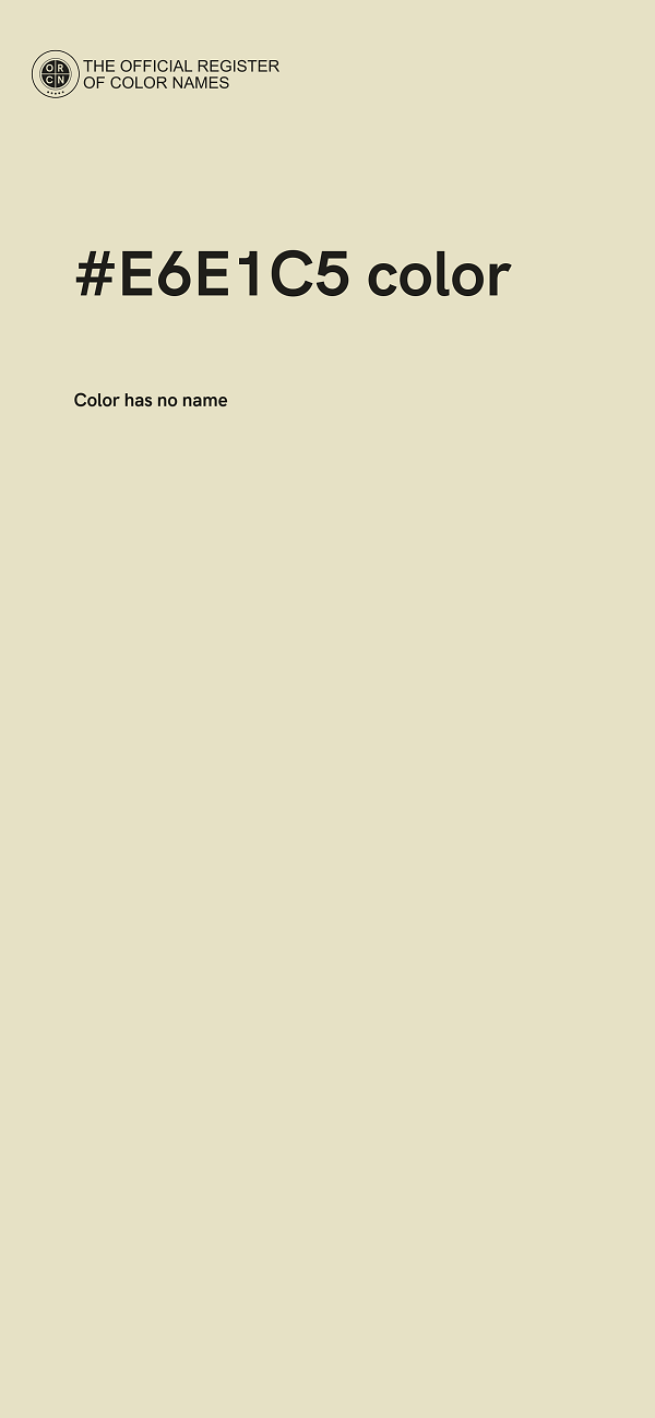 #E6E1C5 color image