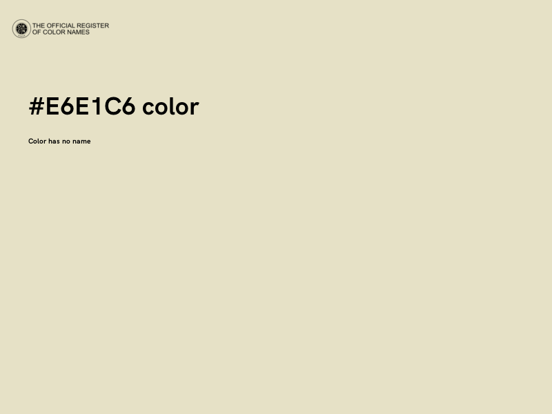 #E6E1C6 color image