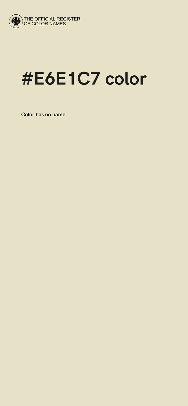 #E6E1C7 color image
